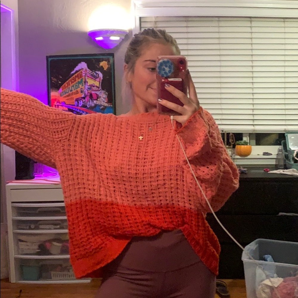 billabong coral sweater